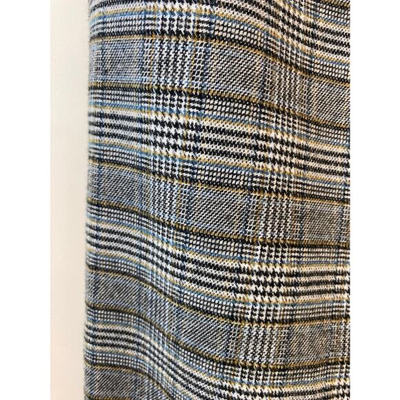 NWOT LOFT Plaid Gray High Rise Pants Trousers 8us Flare - Picture 5 of 15